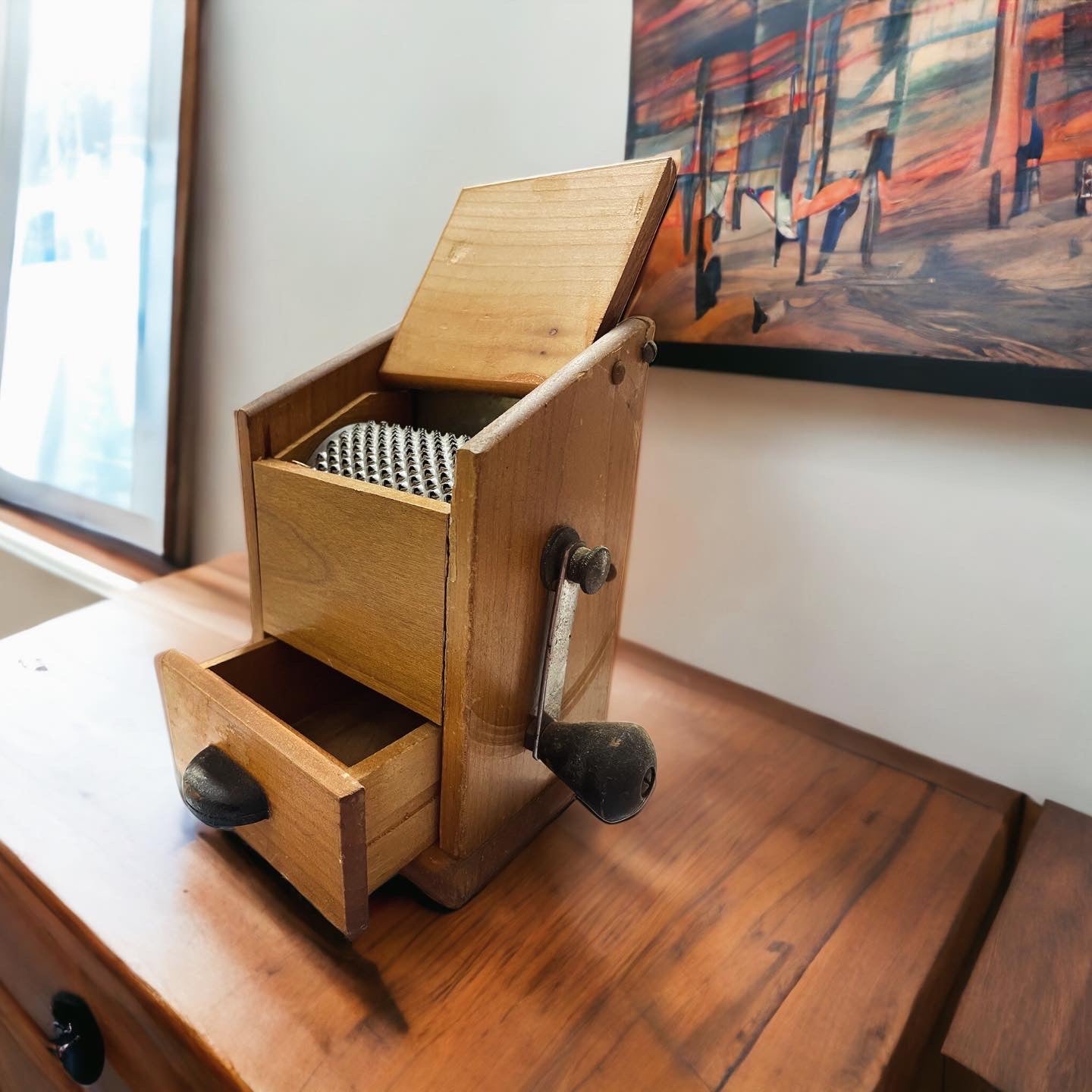 Vintage Hand Crank Grater