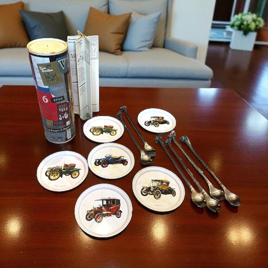 Set vintage anni ‘60 da cocktail auto d’epoca automobilia