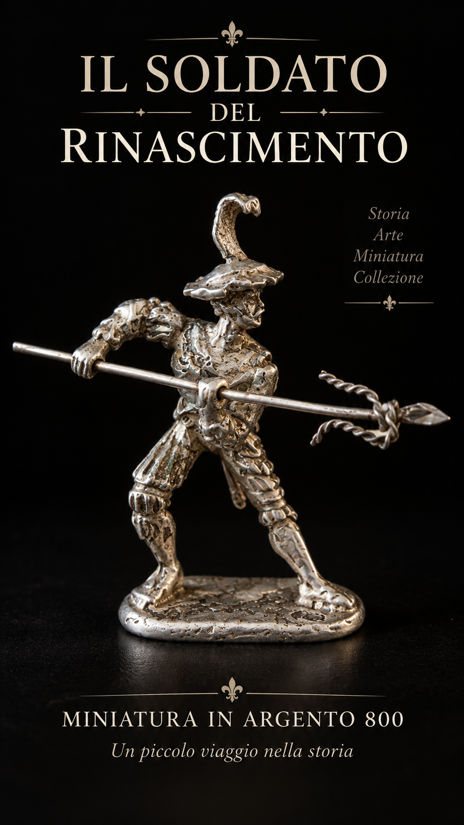 Soldatino d’argento in titolo 800 metà ‘900
