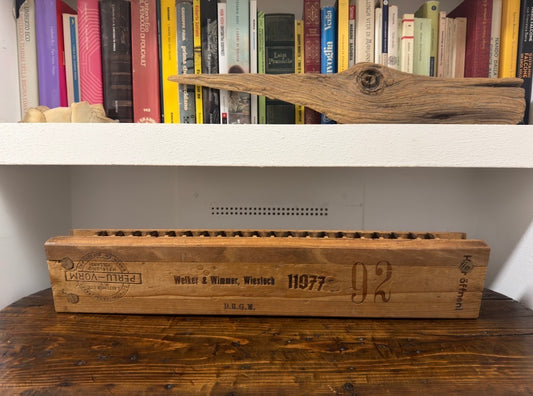 Antica pressa per sigari primo ‘900 legno massello