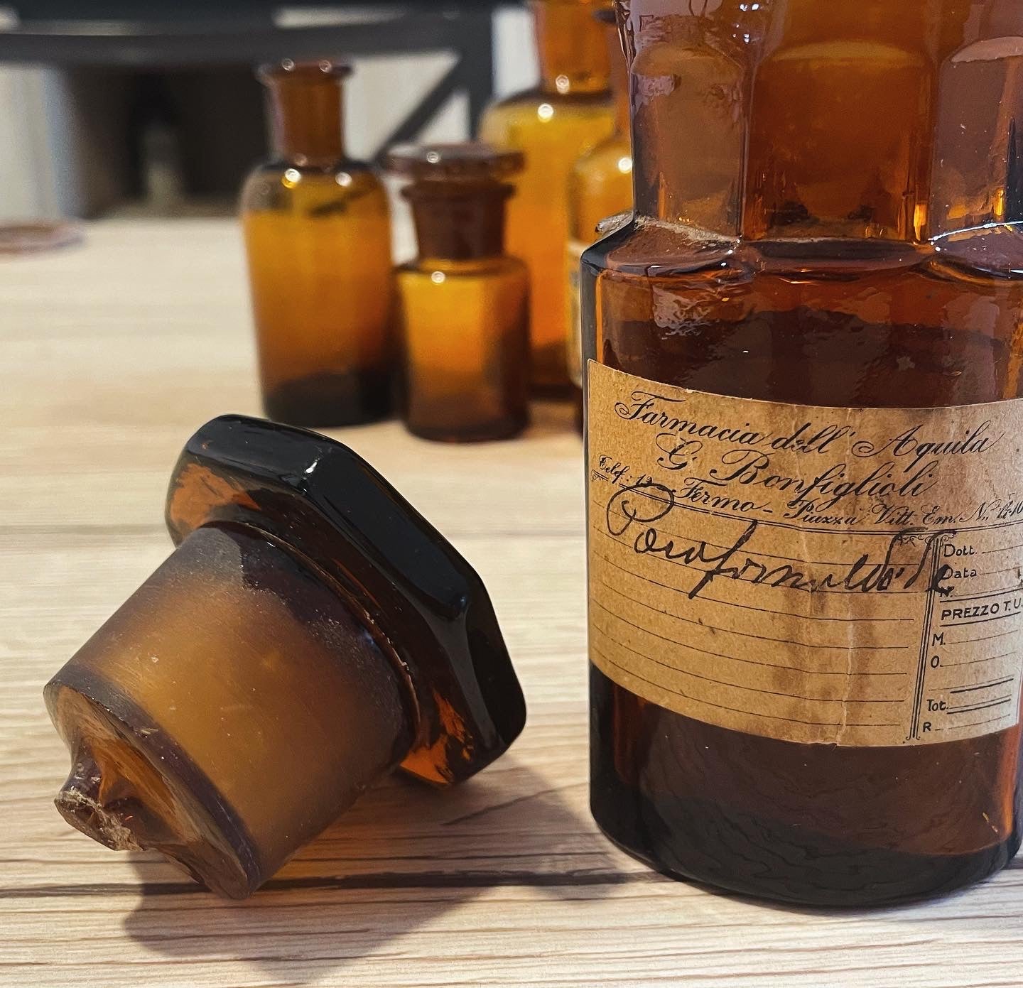 Antique Italian Pharmacy Bottles