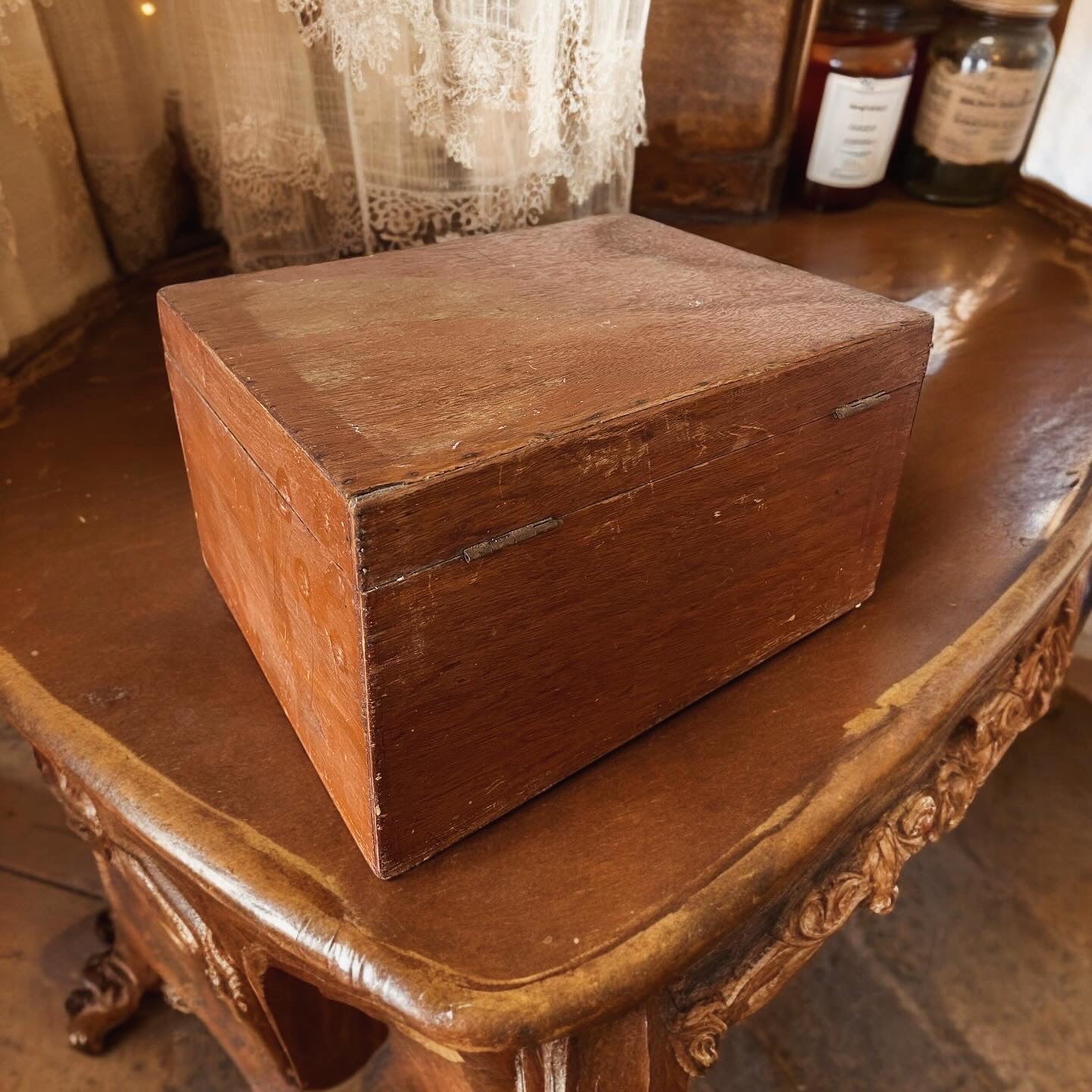 Antique trunk collection medical bells bloodletting