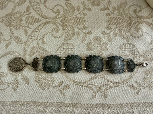 Bracciale a placche vintage Don Chisciotte
