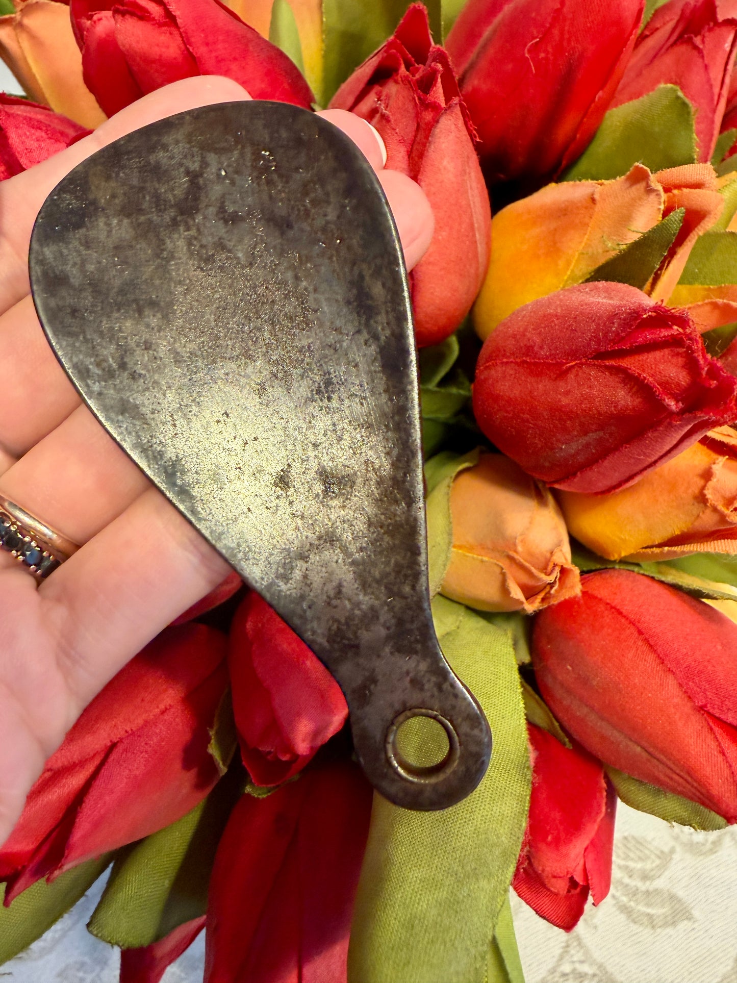 Calzascarpe & botton hook, strumento vittoriano pieghevole due in uno