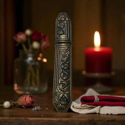 Antico porta aghi da cucito, primo ‘900 lavorato a roselline