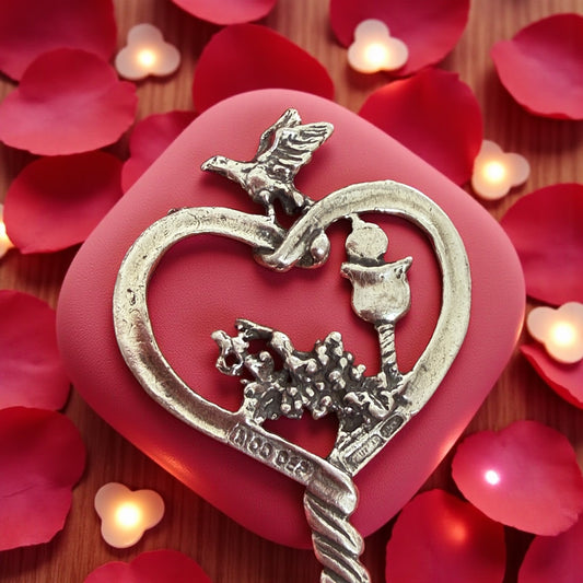 Chiave d’argento beneaugurale, manifattura aretina anni ‘60