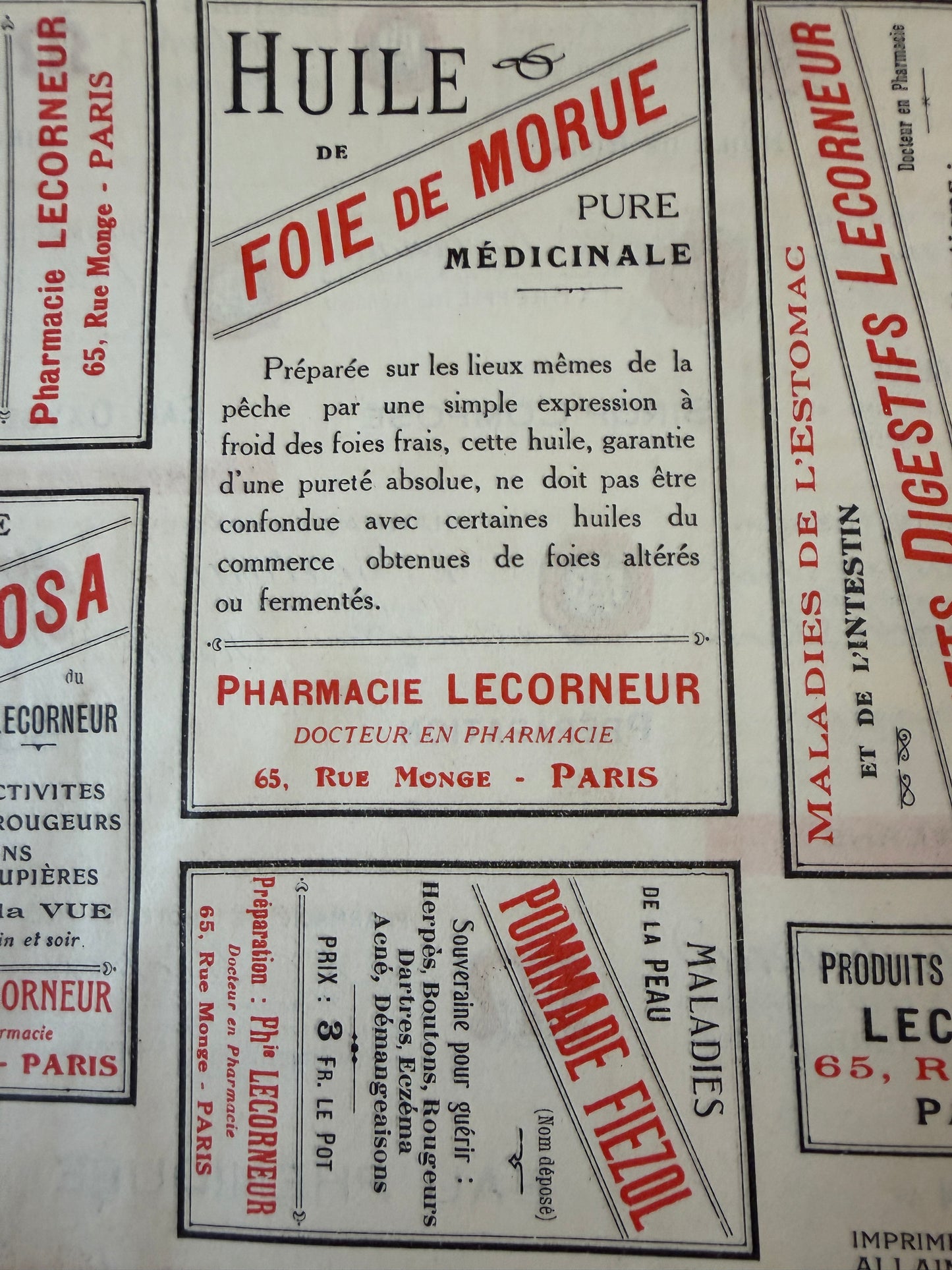 Antico catalogo per farmacisti, preparati galenici e medici; ca 1895-1915