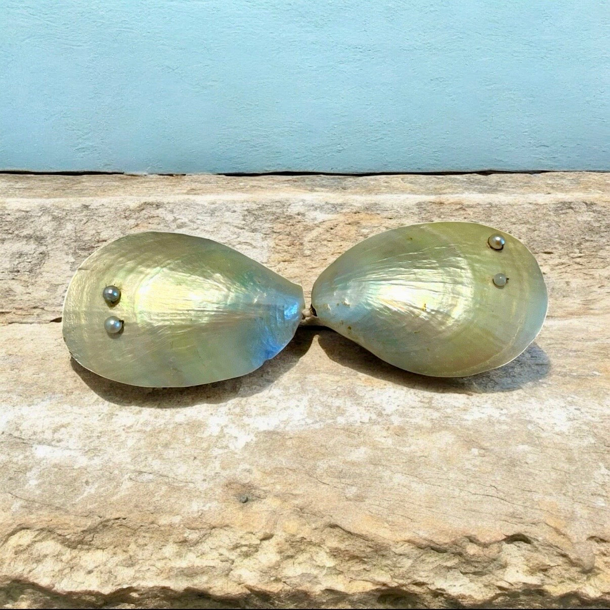 Fibbie antiche gioiello per scarpe, fine ‘800, madreperla ed argento