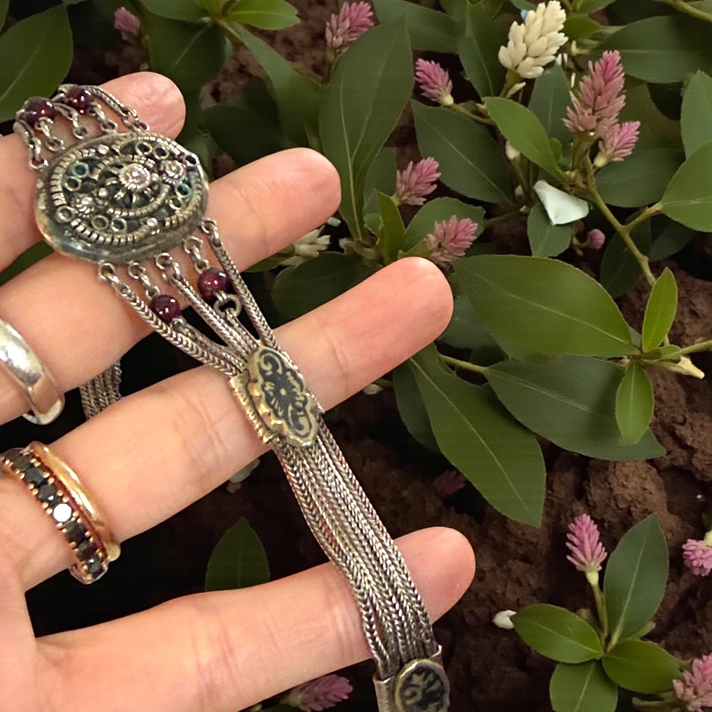 Bracciale anni ‘50 multi catena in argento ‘800