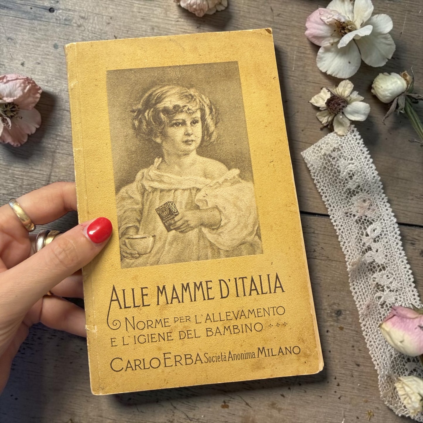 Libro fine anni ‘20 Alle Mamme D’Italia norme per l’allevamento e l’igiene del bambino