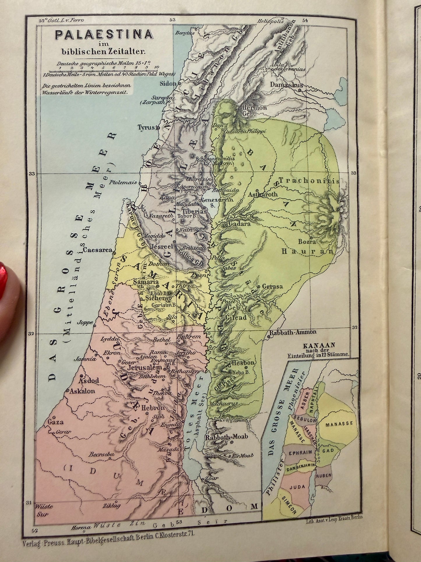 Antica Bibbia luterana del 1904 in caratteri gotici