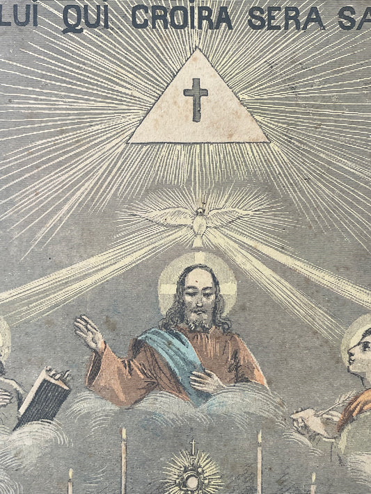 Pannello catechismo per adulti analfabeti, fine ‘800 - primo ‘900