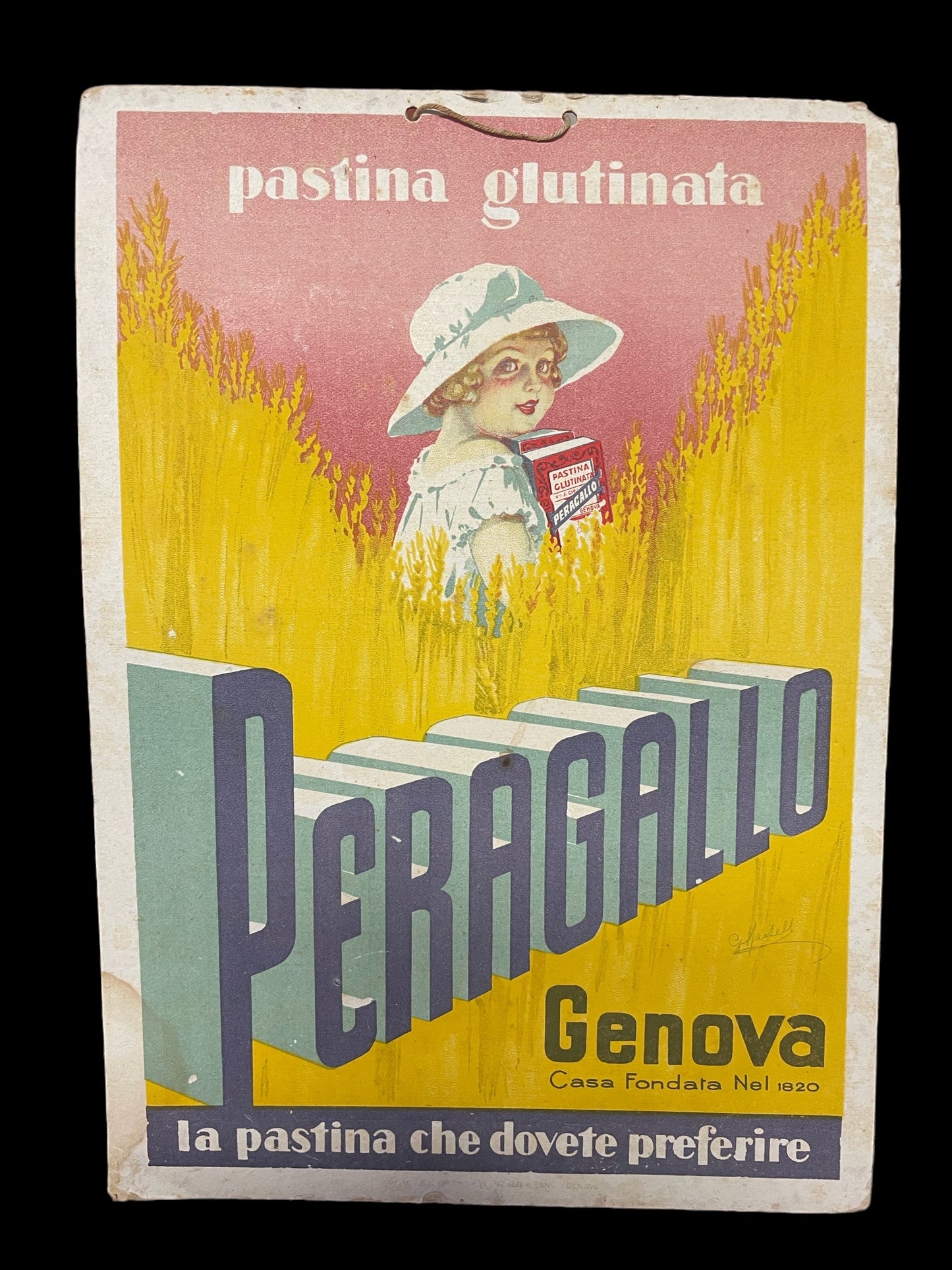 Cartonato anni 30 Pastina Peragallo