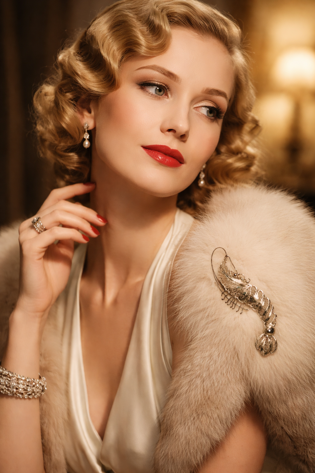 Spilla in filigrana d’argento a guisa di gambero, primi decenni ‘900