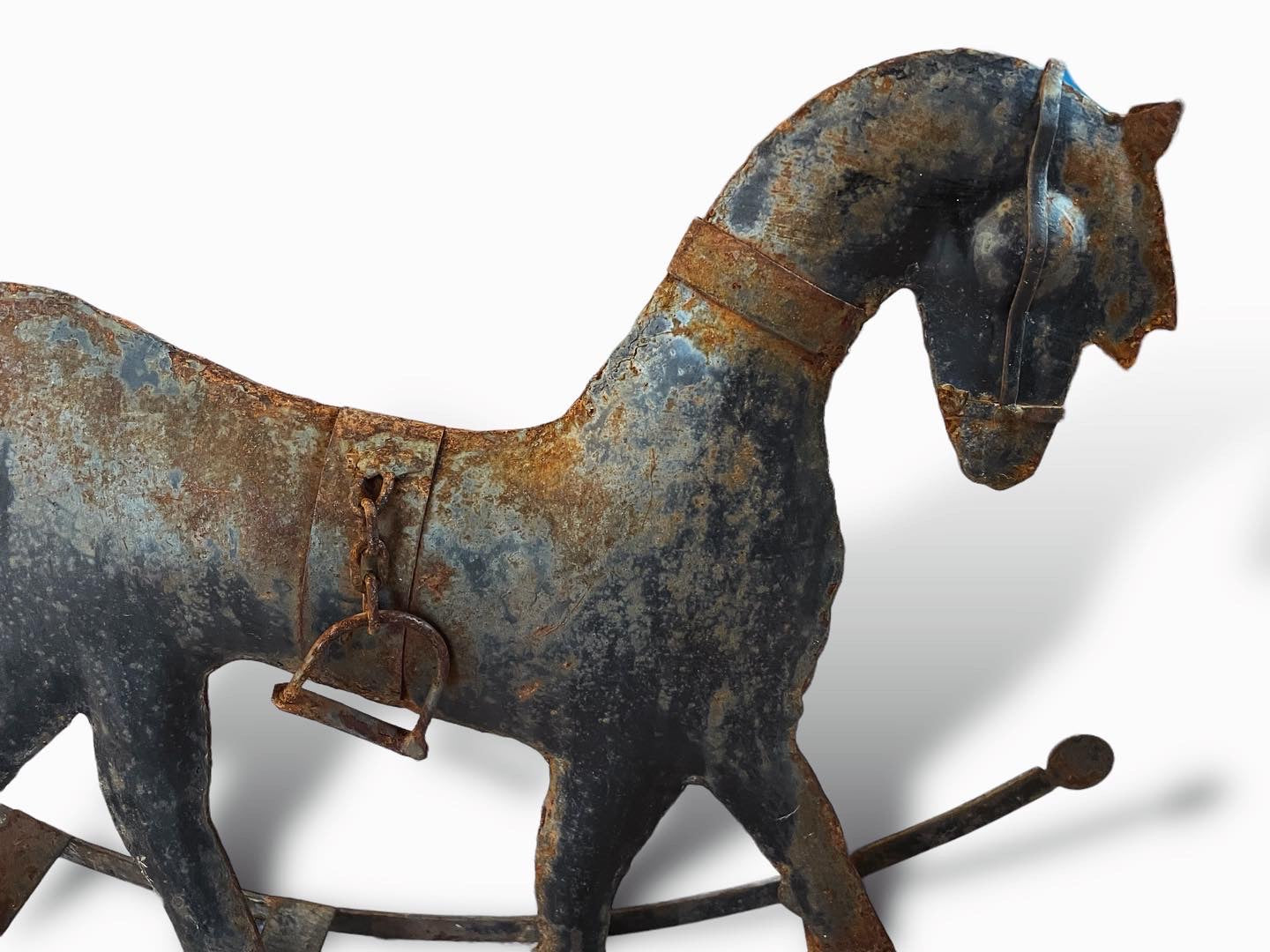 Iron rocking horse