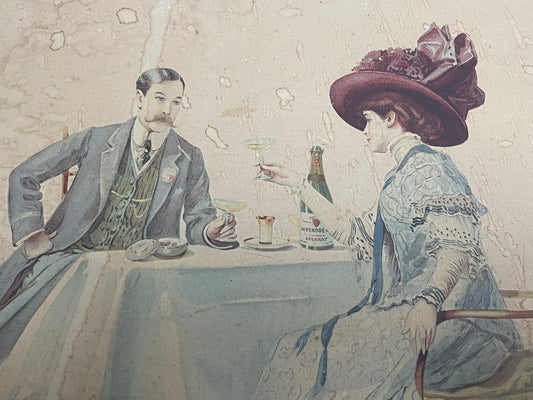 Insegna pubblicitaria 1900 Champagne