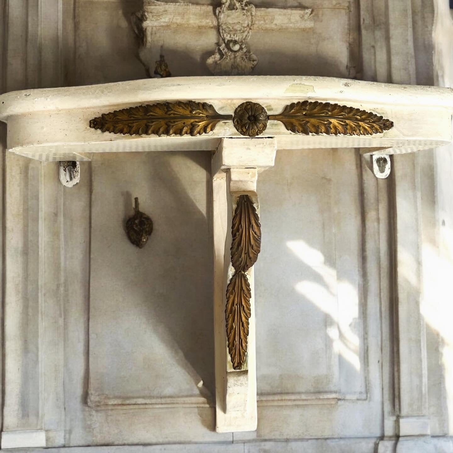 Antique empire console with palmettes