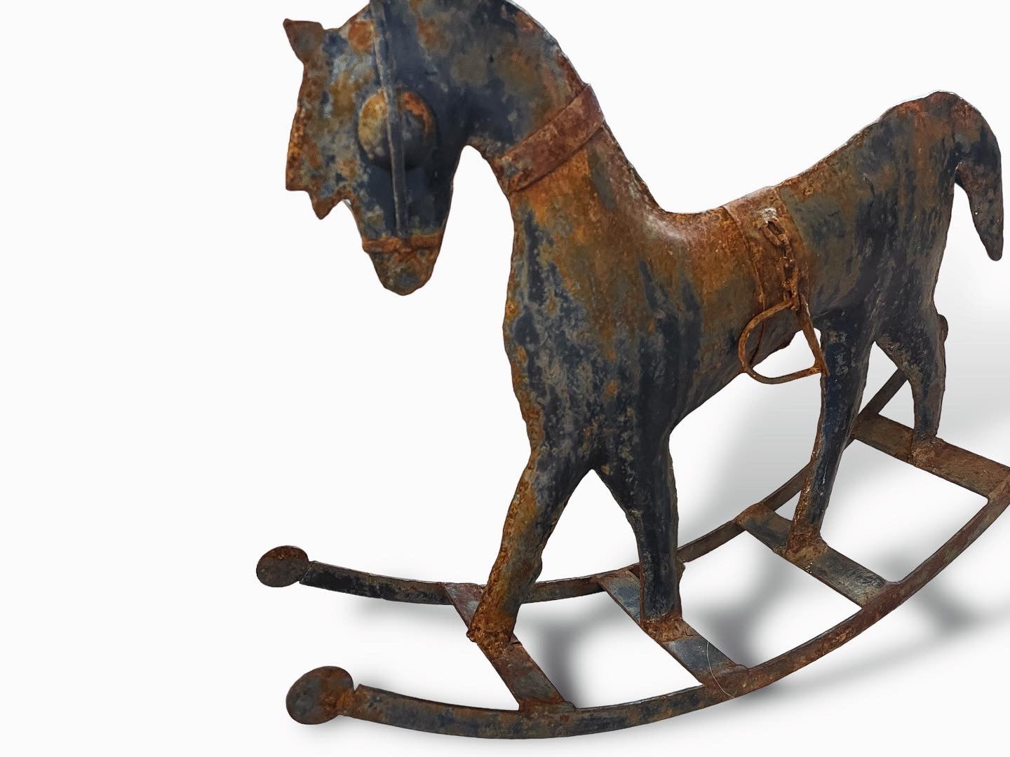 Iron rocking horse