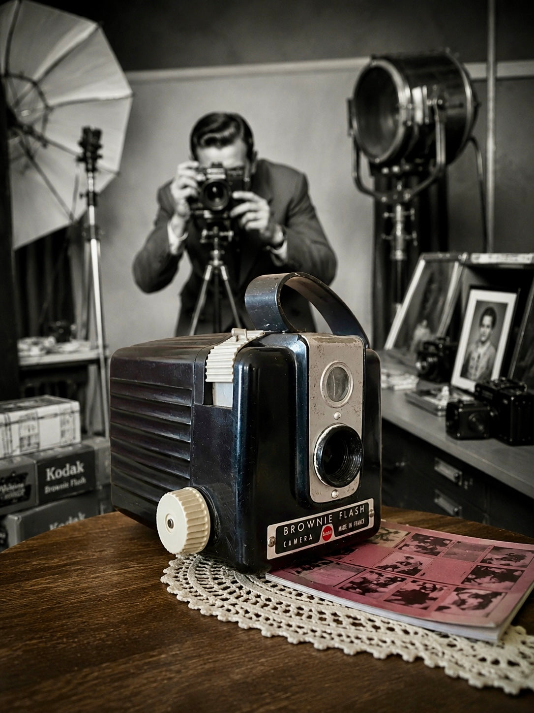 Camera Kodak Brownie Flash anni ‘50 - ‘60