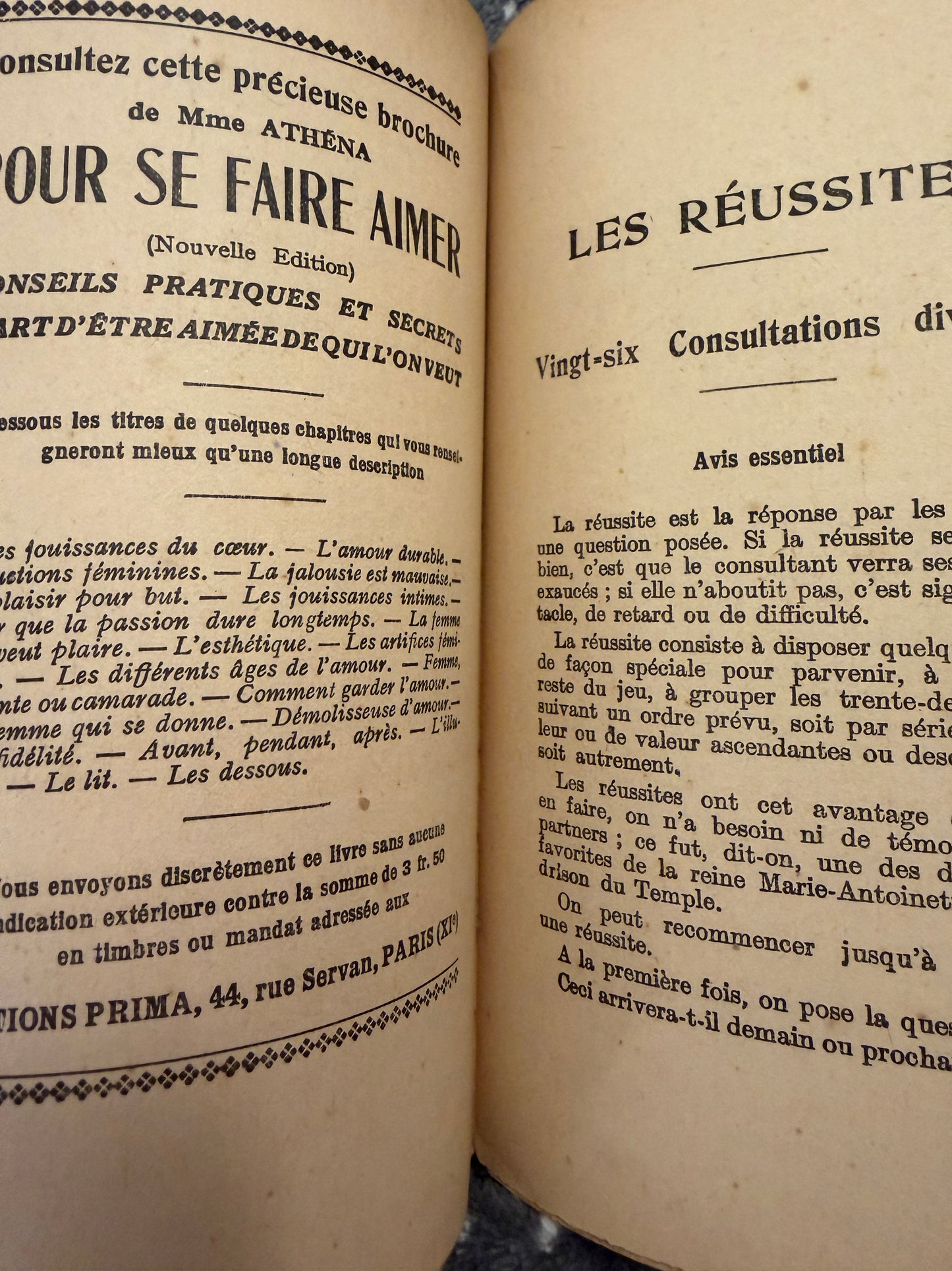 Libro prima edizione 1939 chiromanzia, lettura delle stelle e dei tarocchi