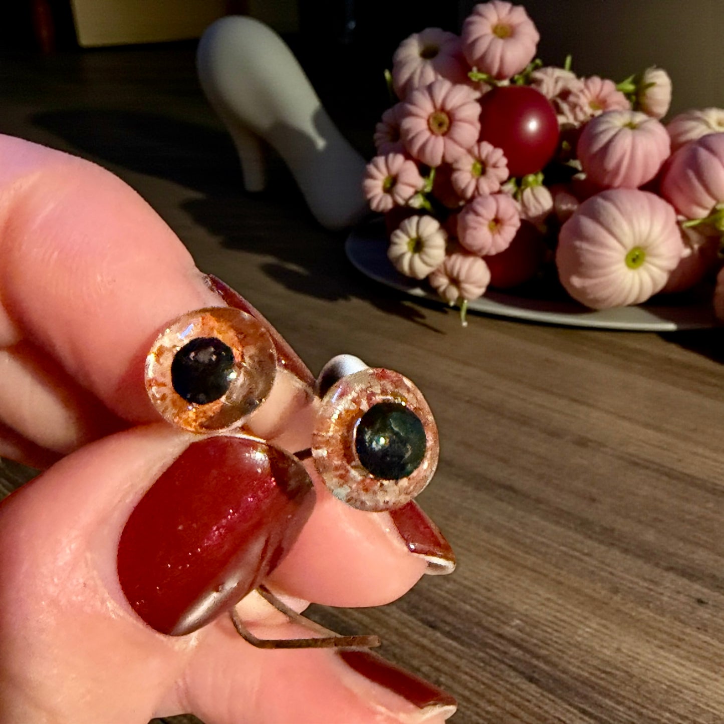 Set occhi di vetro per bambole e pupazzi, anni ‘20 - ‘30 da antico laboratorio