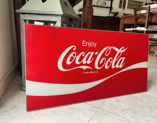 Large Plexiglass Coca Cola Sign