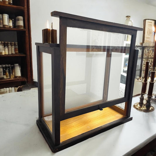 Antique display case showcase