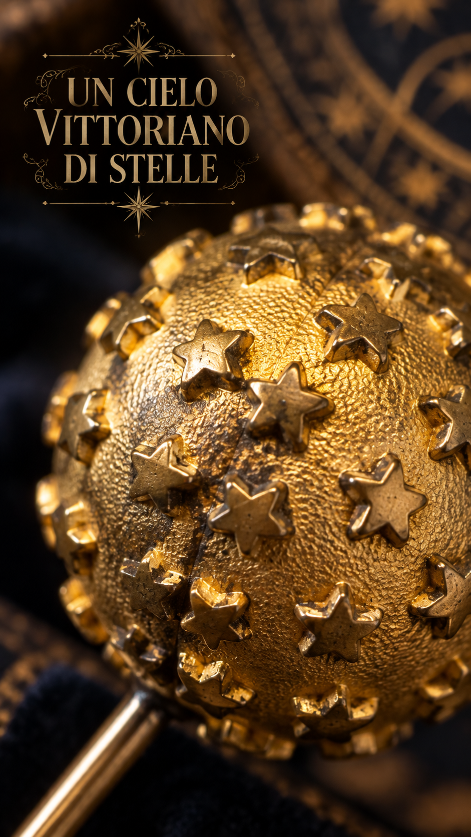 Spillone da cappello e cappotto tardo vittoriano “Un cielo di stelle”