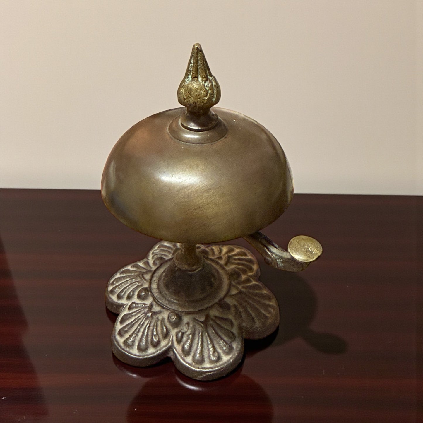 Antico campanello a molla da banco, tardo Liberty anni 30 40