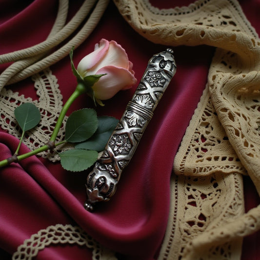 Porta aghi needle case vittoriano in argento