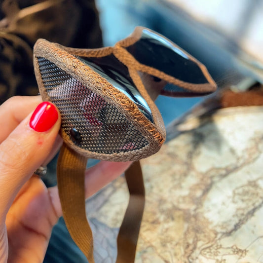 Occhiali Campagna Nordafrica da deserto, II WW, con custodia