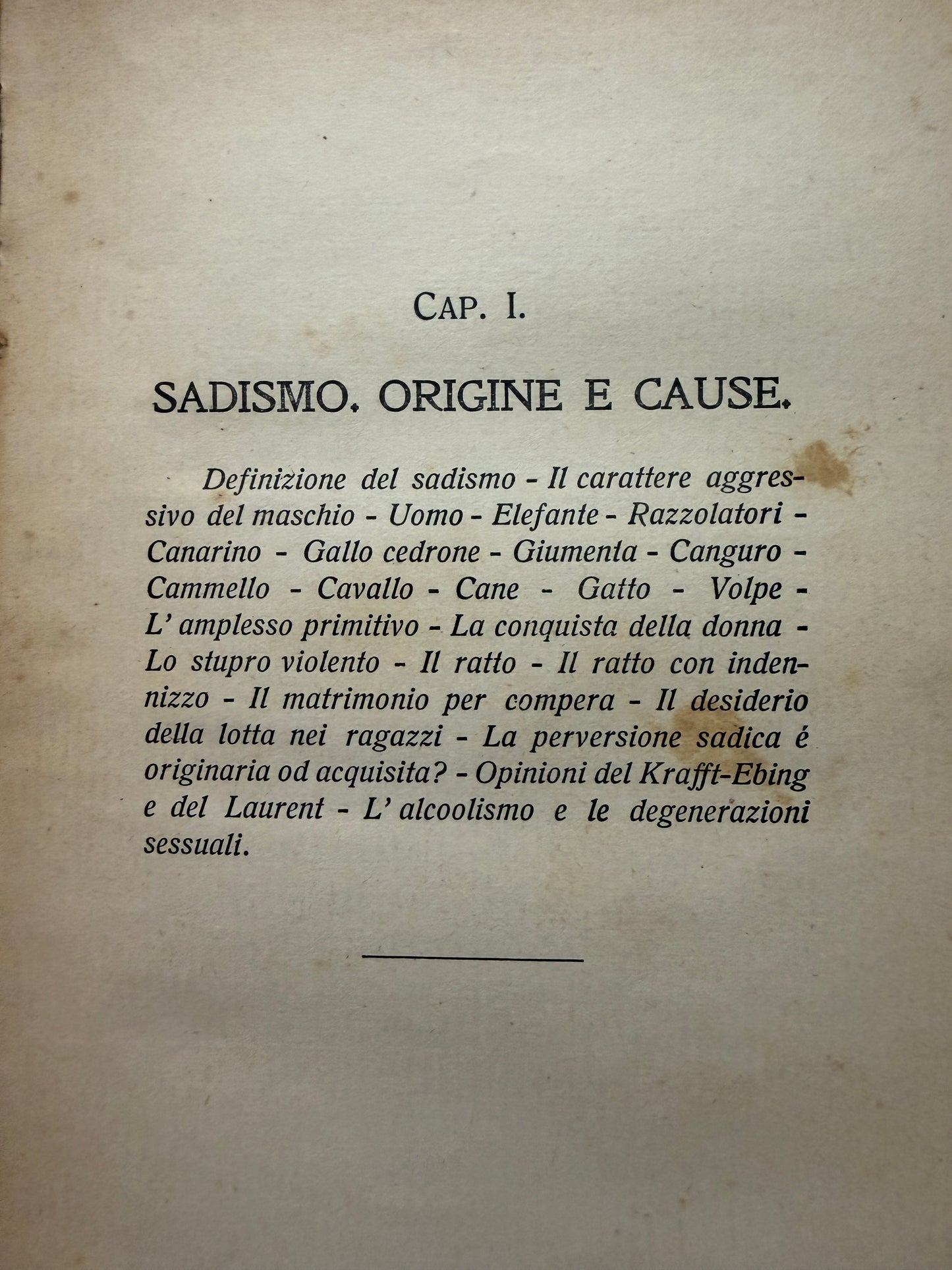 Libro “Il sadismo” dott.ssa Fowell 1914 collana sulle Perversioni sessuali, criminologia antica