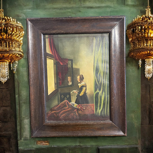 Falso d’autore - “Donna alla finestra che legge una lettera” Vermeer, studente anni ‘10 - ‘20