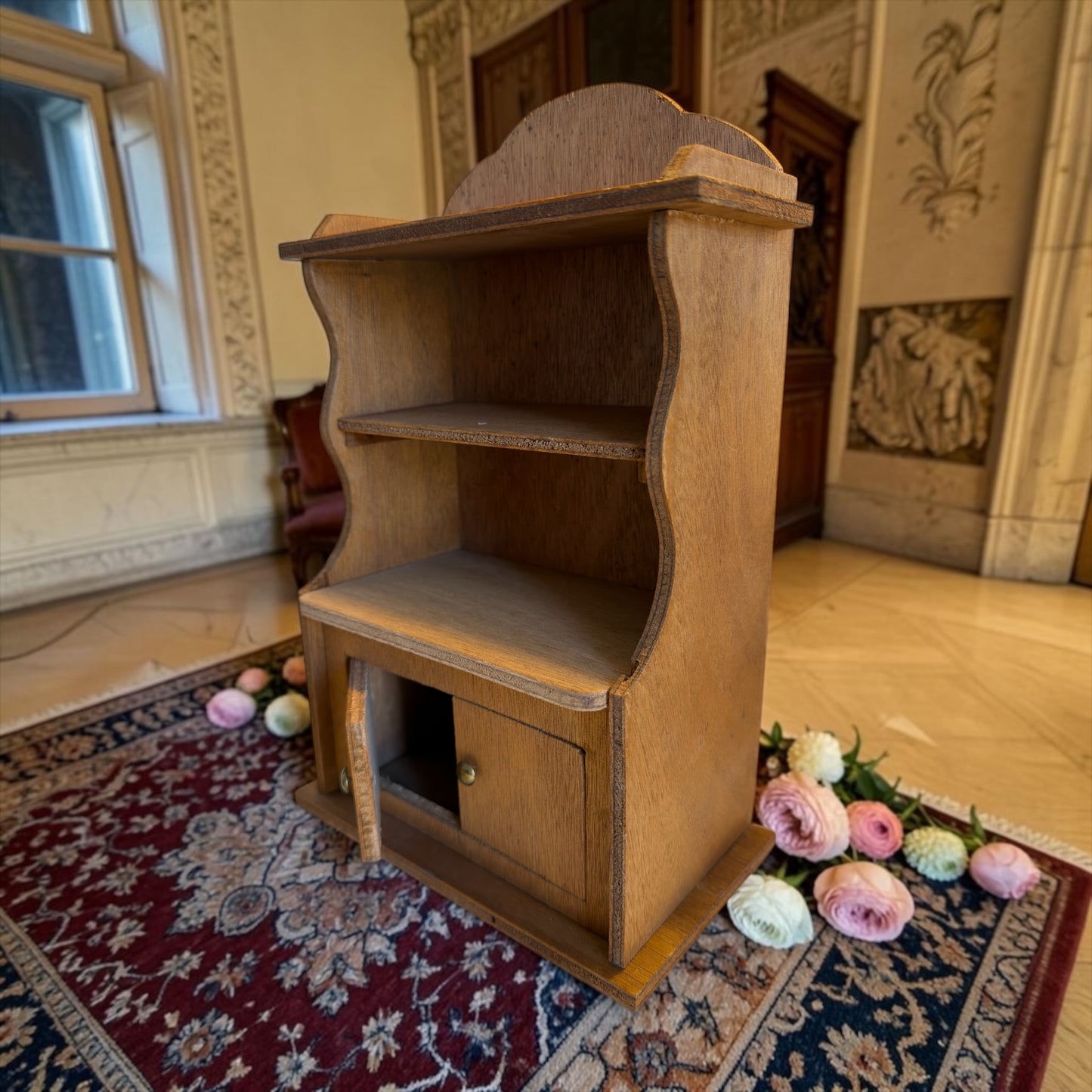 Buffet credenza casa delle bambole smontabile, legno, Dilecta prima metà ‘900