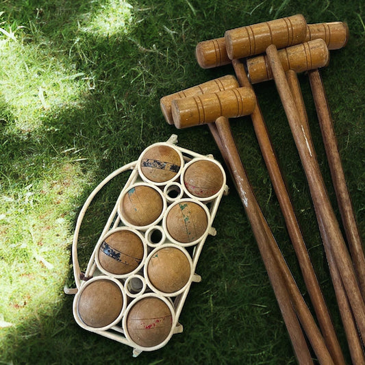 Antique Croquet Set