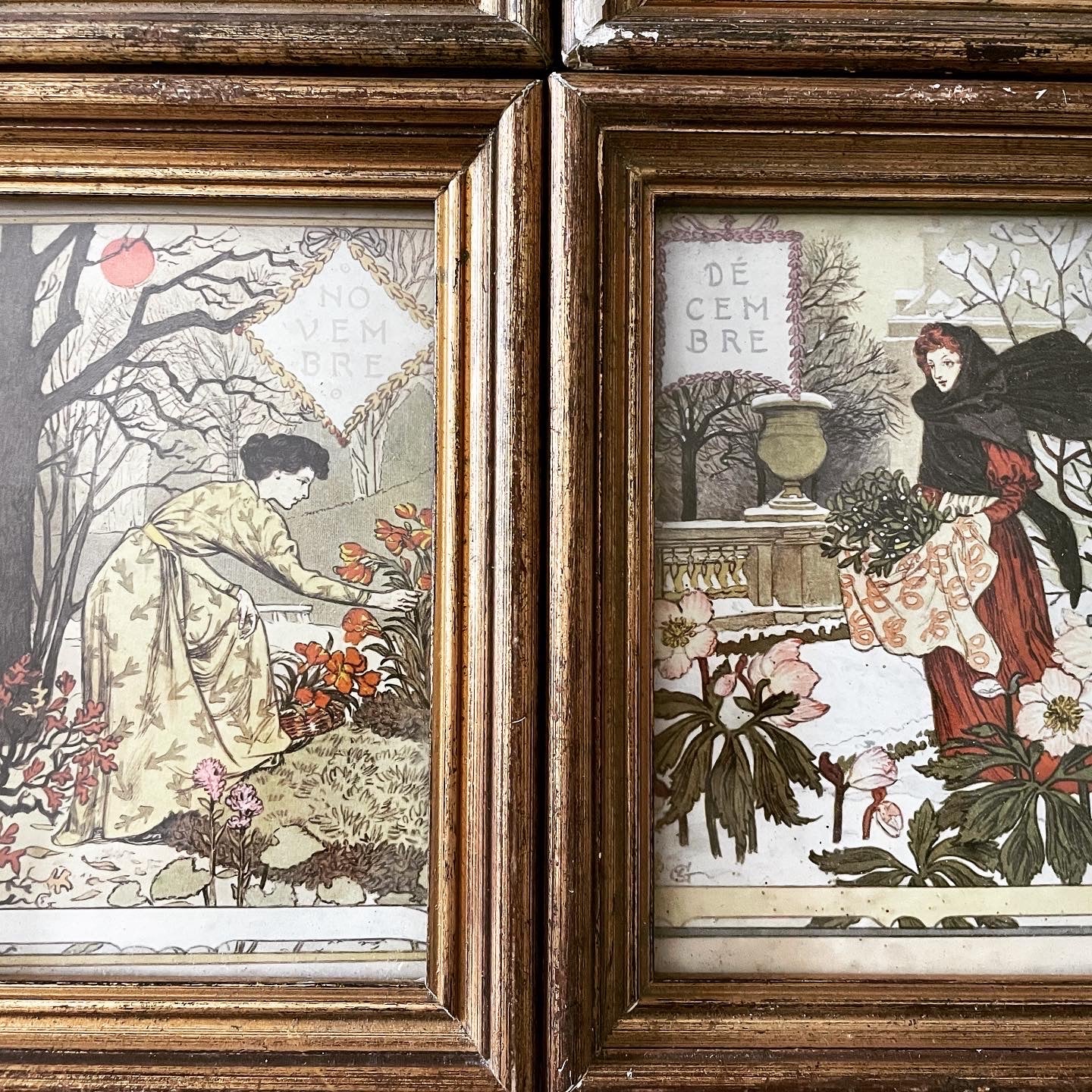 Collezione quadri mesi Art Nouveau