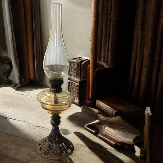 Antica lampada a petrolio Brenner Wien art déco