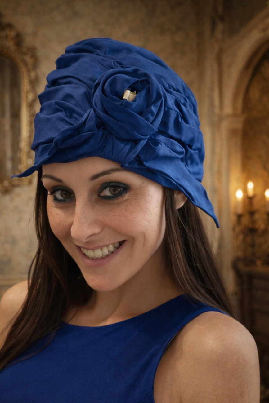 Cappellino antico a cloche morbida anni ‘20 ca