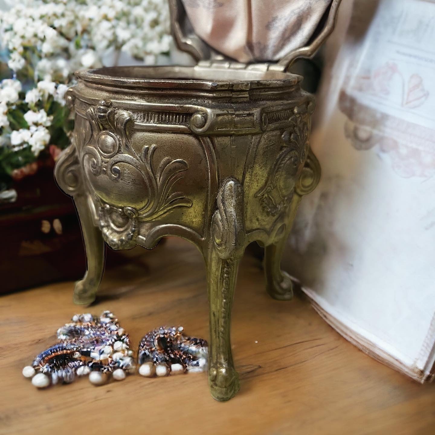 Antique Art Nouveau jewelry box