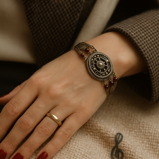 Bracciale anni ‘50 multi catena in argento ‘800