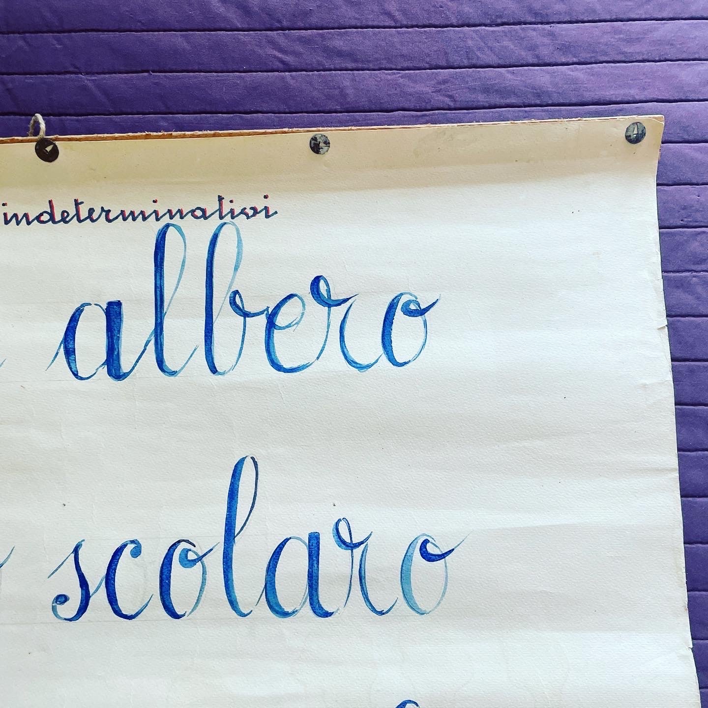 Poster antico abbecedario