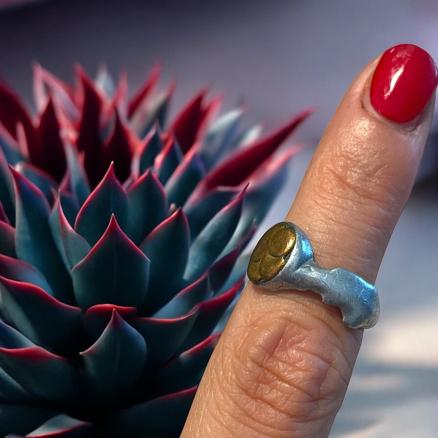 Anello trench art con quadrifoglio, Prima Guerra Mondiale