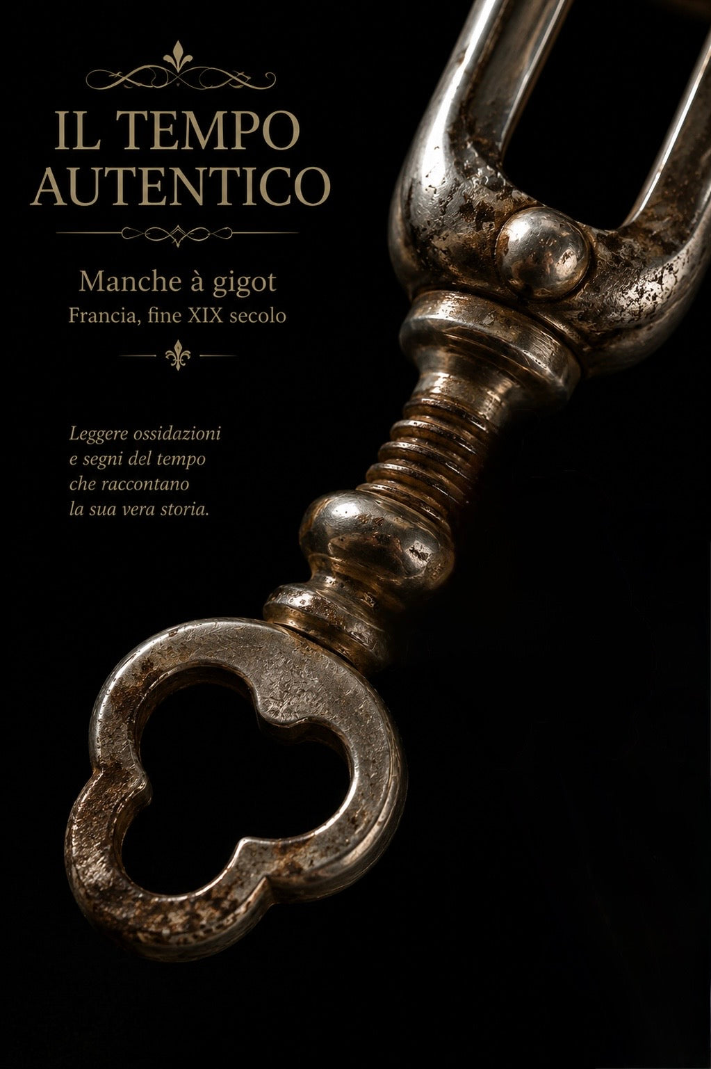 Manche à gigot Art Nouveau fine ‘800 - primo ‘900 per servire il cosciotto