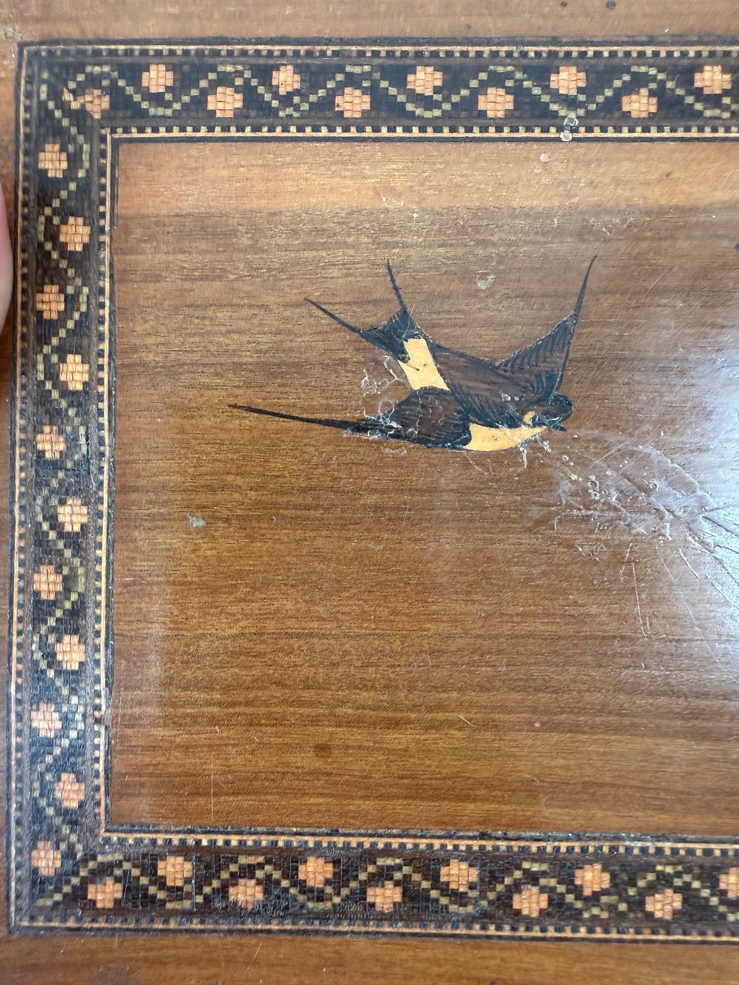 Cofanetto scatola con apertura segreta e vano segreto alla base, Sorrento primo ‘900