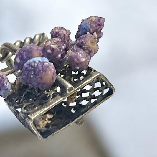 Spilla argento ed Agata botroidale