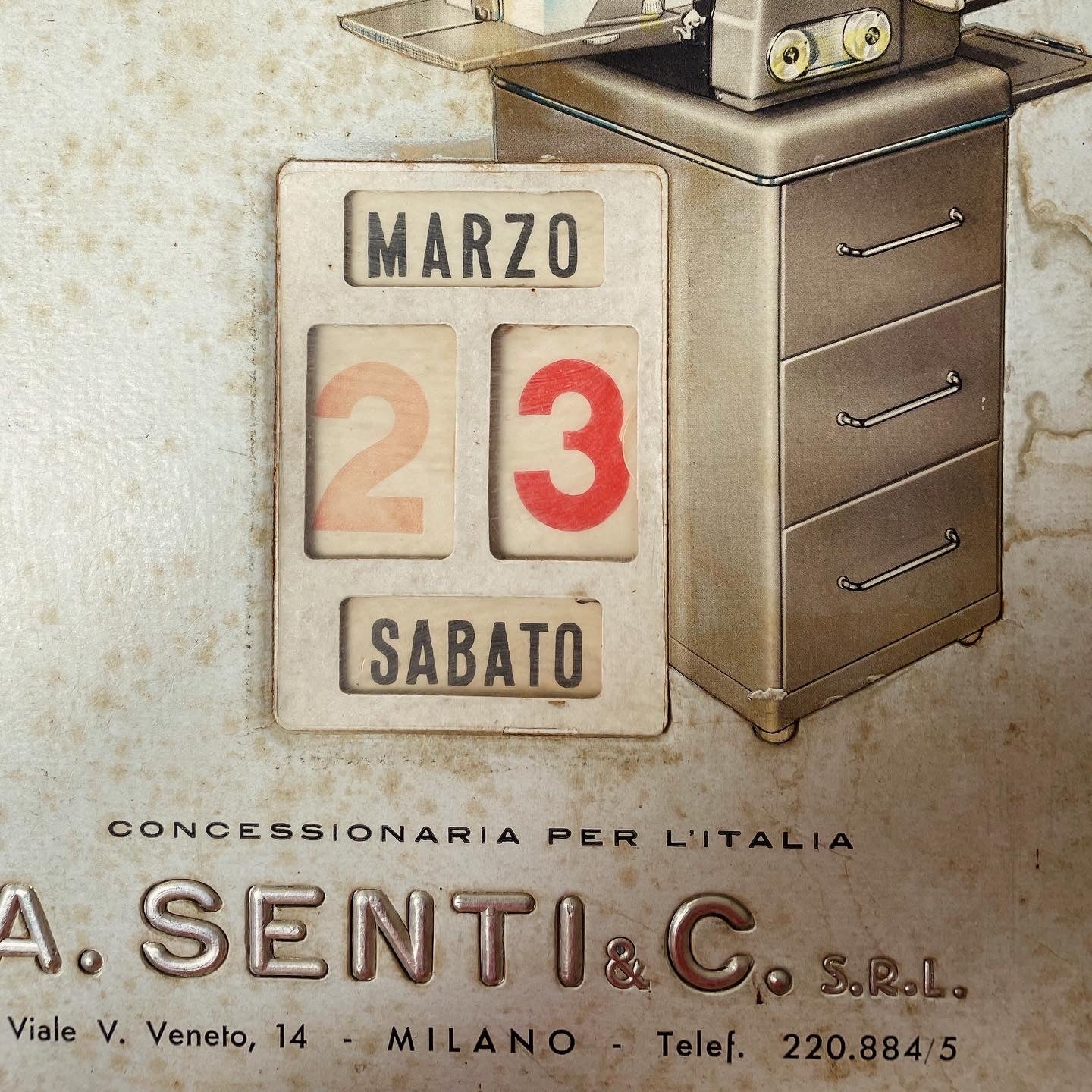 Gestetner Perpetual Advertising Calendar