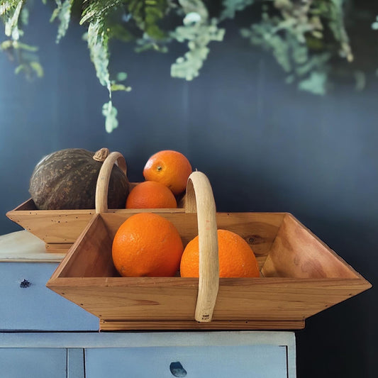 Pair of antique fruit baskets