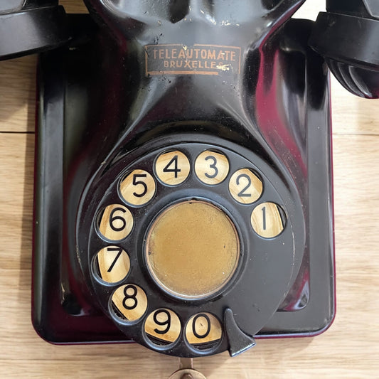 Telefono da muro bachelite anni ‘40 belga