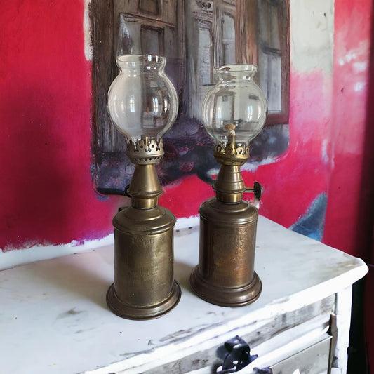 Pair of Pigeon and Olympe lamps