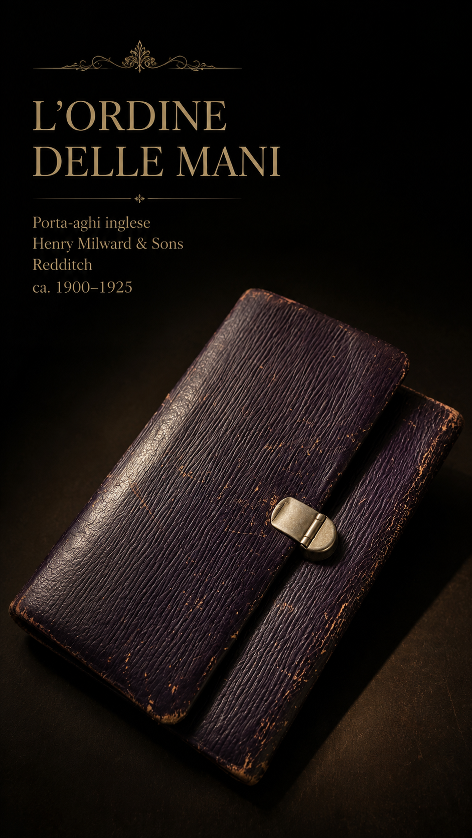 Antico porta aghi astuccio needle case completo Redditch primo ‘900